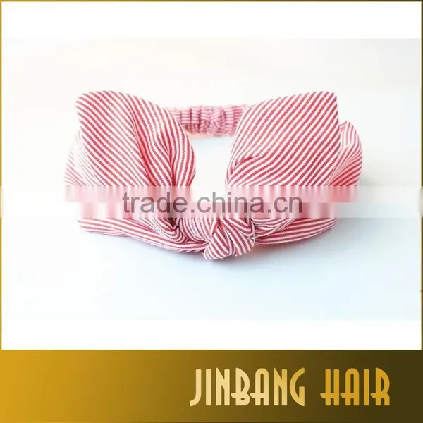 2016 New Premium Graceful Lovely Plain Rabbit Ear Bowknot Fabric Rabbit Headband for Babies photo-3