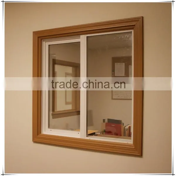 High Quality Wood Color PVC Matal Aliding Window Factory in Foshan photo-6