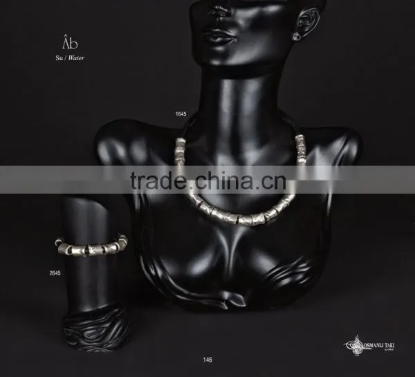 Ring Earring Bracelet Necklace Hellenic Jewelry Set photo-4