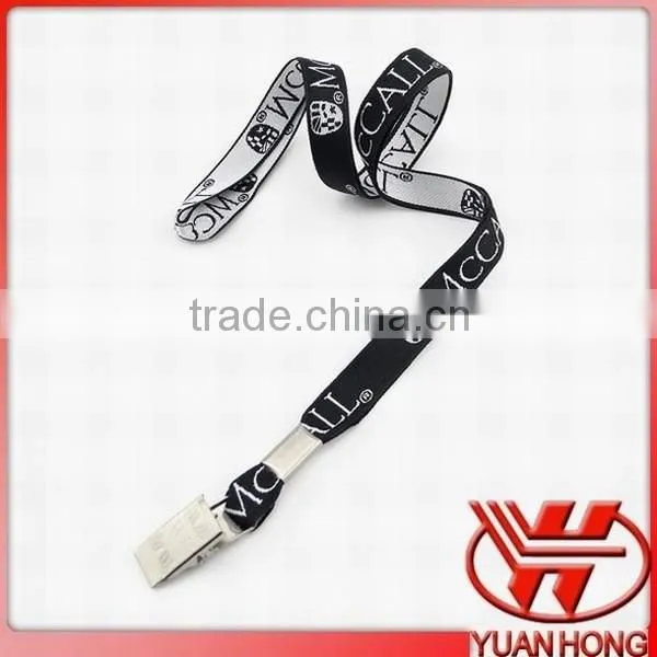 Woven Logo Basic Buckle Jacquard Lanyard photo-2