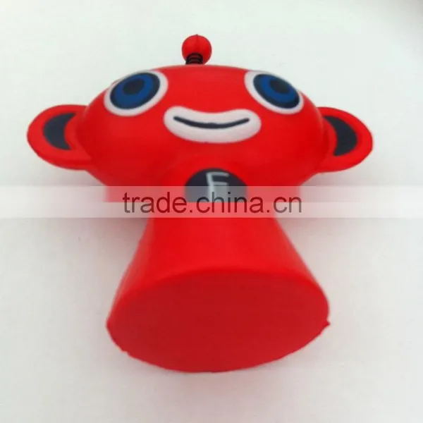 Red Doll Antistress Toy With Spring photo-2