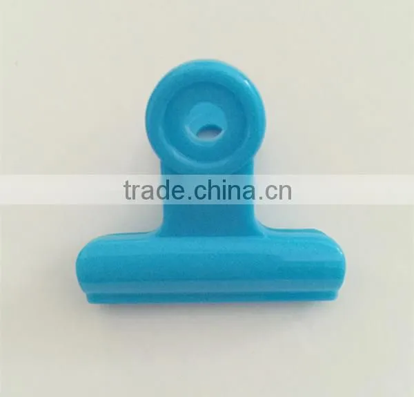 Assorted Non-transparent Colorful Plastic Spring Paper Clips photo-5