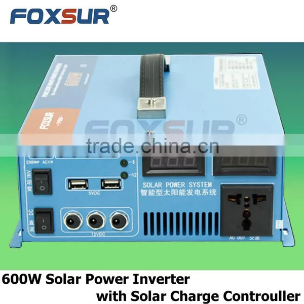 Off Grid Industrial Products Best Quality 600W Pure Sine Wave Inverter 12V dc to 110V AC Solar Power Inverter With Controller photo-3