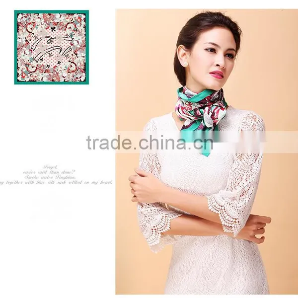 2015 New Arrival Spring Fashionable Chinese Wholesale Silk Scarves Made of the 100% Pure Silk /scarves/ Kerchief /headband/hijab photo-4