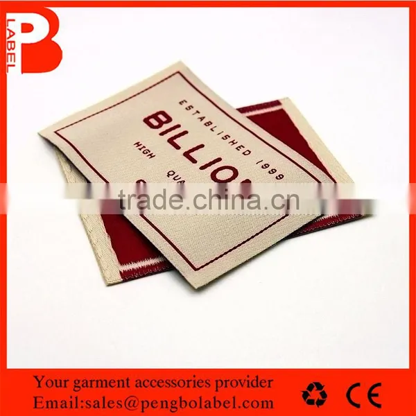 Cheap Private Woven Clothing Labels Fire Resistant Label Free Samples With Free Shipping
