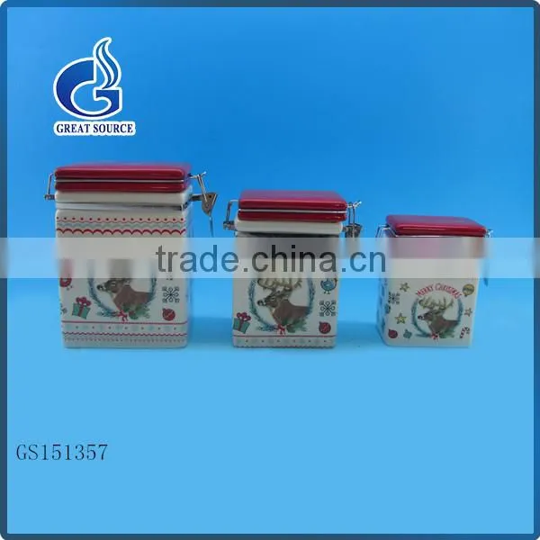 Popular Bulk Ceramic Tea Sugar Coffee Canisters photo-3