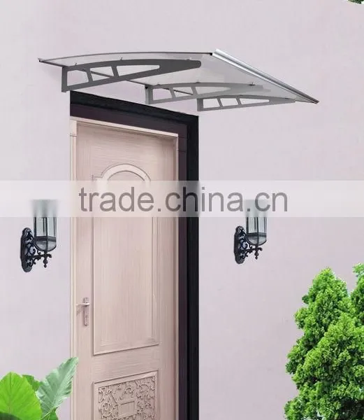 EURO Design Clear Rain Protection Front Door Aluminum Awning Canopy Roof Item No YY100140K photo-5