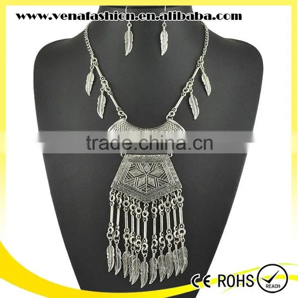 Long Leaf Italian 18k Gold Plated Jewelry Set, Set Jewelry Quality Choice photo-2