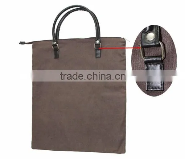 Leather Stars Decoration Canvas Cheap Shoulder Shopping Bag Supplier photo-3
