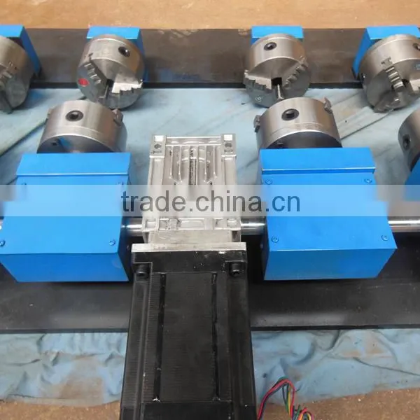 High Precision New Special Design Cnc Router Parts Rotary Device 80*600mm for Multi-heads Cnc Router photo-3