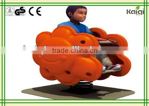 Safety plastic spring rider -sun flower