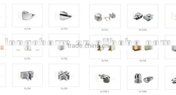 Adjustable Wall Mount Glass Clamp Hardware Accessories photo-2