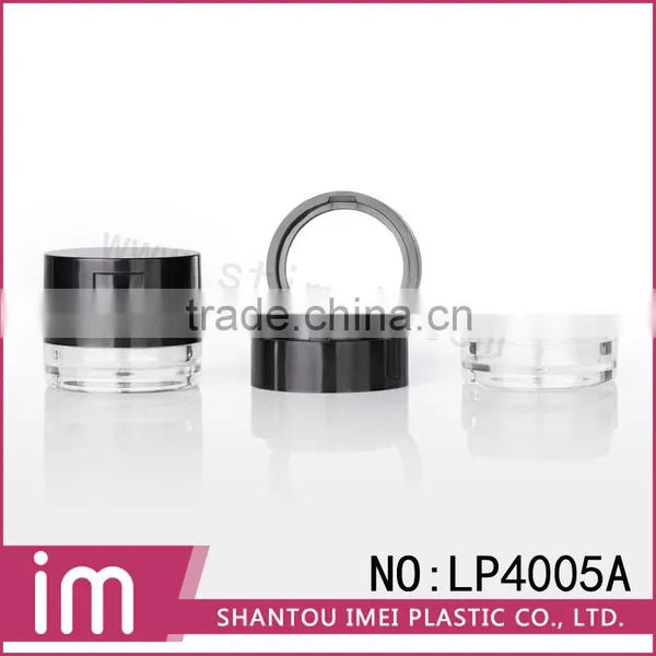 LP4005A-Empty MINI Round Transparent Loose Powder Jar / Face Powder Container photo-2