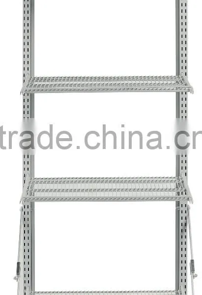 Low Price Powder Coating Finish Moving Foladable Metal Supermarket Rack photo-2