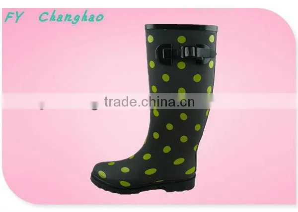 Women Dot Style Rubber Rain Boots photo-5