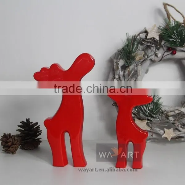 Red and White Christmas Reindeer of Xmas Decoration photo-2