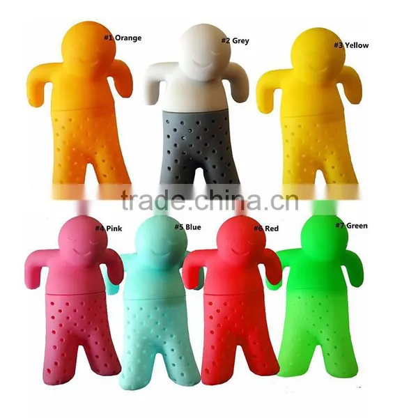 Tea Tool Interesting Life Partner Cute Mr Teapot Tea Infuser/Tea Strainer/Coffee & Tea Sets/silicone photo-6