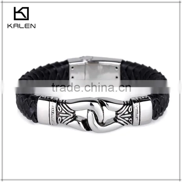 2014 Newest Handmade Fashion Blank Leather Bracelets photo-3