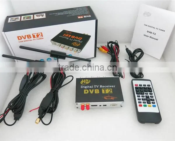 HD Double Tuner Car DVB-T2 Digital TV Receiver H.264 MPEG-4 Speed Can Reach 120-150km/h Use for Thailand Columbia Russia Etc. photo-6