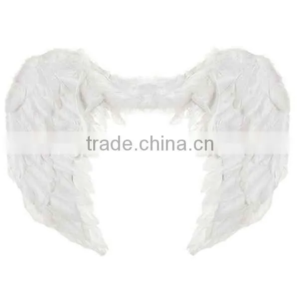 Black Red White Halloween Christmas Festival Celebration Party Show Feather Wing photo-3