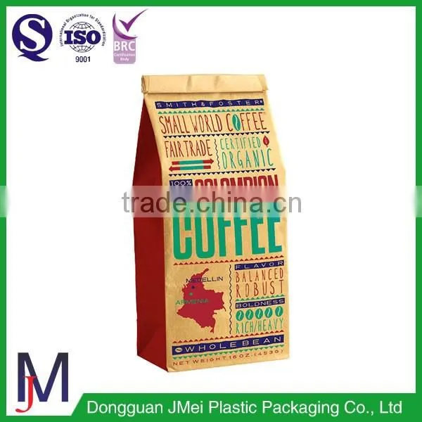 Food Packaging Aluminium Foil Side Gusset Brown Kraft Paper Coffee Bags photo-6