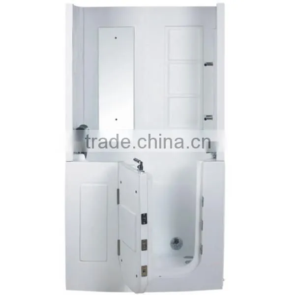 Acrylic Walk in Bathtub With Shower and Backboard photo-2