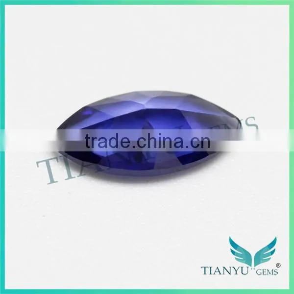 2016 Trending Products 925 Silver Ring With Blue Stone 33# Marquise Cut Stone Corundum Blue Sapphire photo-4