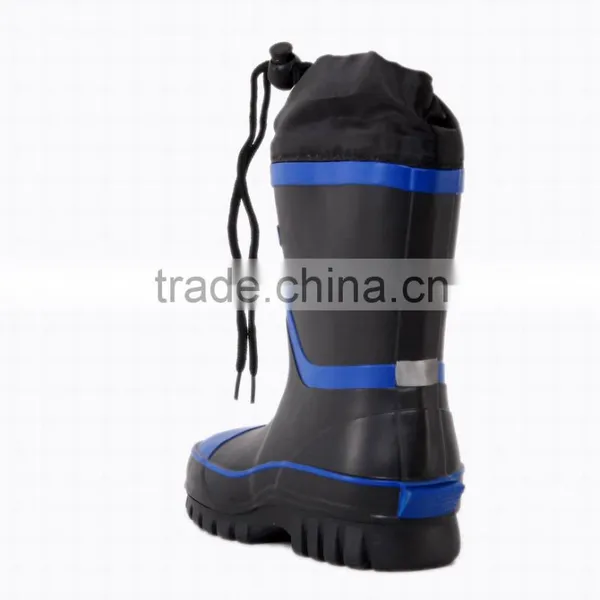 Good Quality Water Proof Black Rain Boots Shoes for Sale photo-2