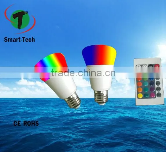 Energy Saving E27 3W RGB LED Bulb Lamp Light 16 Color Changing + IR Remote photo-2