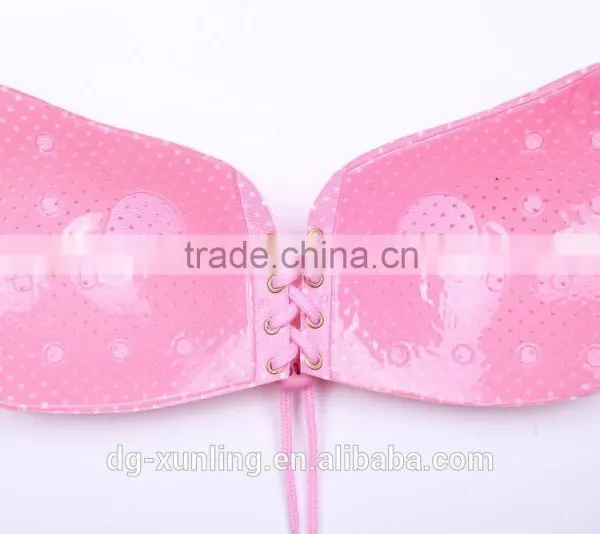 2016 Wholesale Black Nude Bras Ladies Backless and Strapless Bra Self-adhesive Silicone Sexy Fashion Bra photo-3