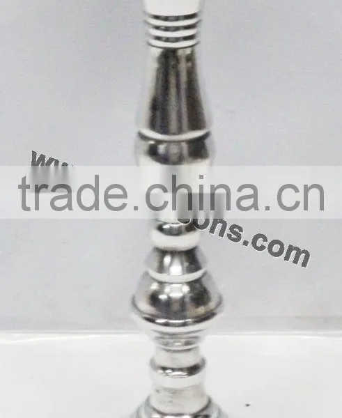 Metal Candle Stand Silver
