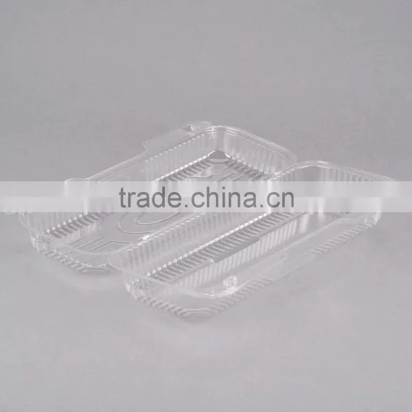 Clear Hinged Plastic Clamshell Food Container, Take Out Packaging Box for Cake, Cookie, Bread, Cheap Price photo-4