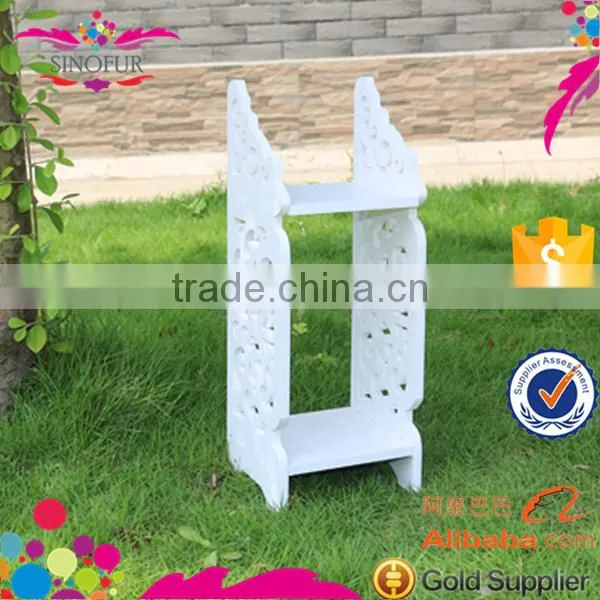 Hot Sales Plastic Wpc Book Flower Shelf Modern Decoration Wood Storage Rack photo-3