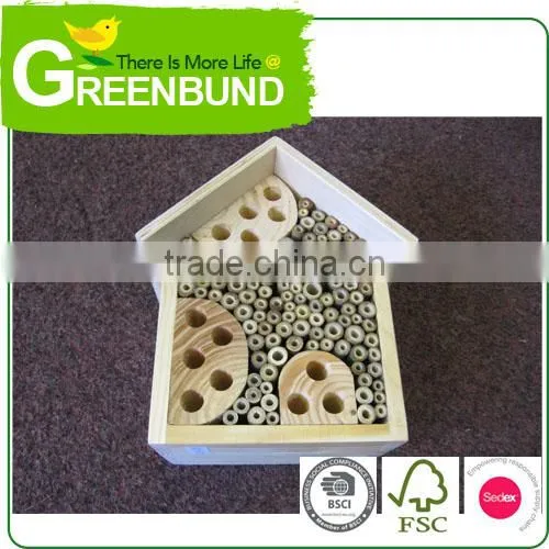 Bee Hive Metal Roof Insect House Wooden Hotel Wild Life Care photo-5
