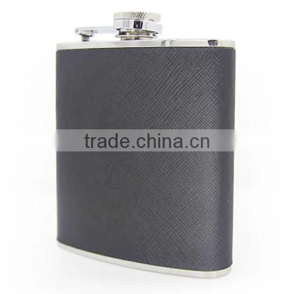 Hip Flask Leather Wrapped Flagon With High Quality Stainless Steel photo-3