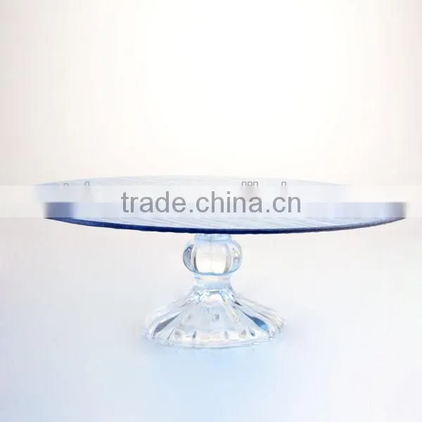 Colorful Large Fruit Glass Plate Tray With Base photo-2