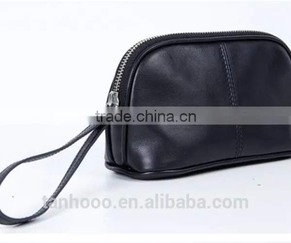 High-end Fashion Design Genuine Leather Makeup Bag photo-3