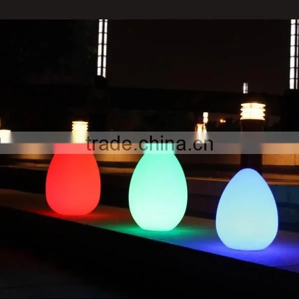 PE Material Rechargeable Led Used Table Light / High Quality RGB Full Color Changing Egged Shaped Led Table Lamp photo-3