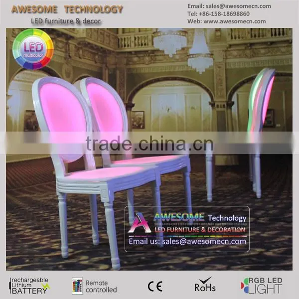 Led Glow Louis XVI Chair for Dining photo-3