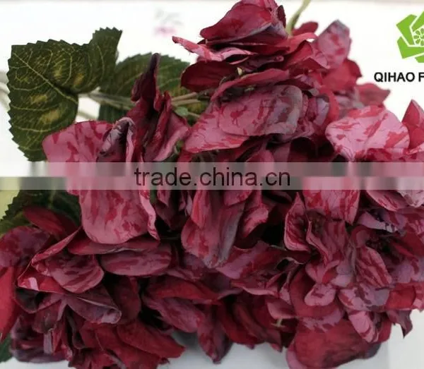 Autumnal Hydrangea Artificial Hydrangea Bouquet Decorative Landscaping Hydrangea Bouquet photo-5