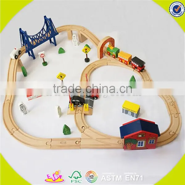 Wholesale Children Wooden Train Track Educational Wooden Train Track Popular Wooden Train Track W04C016 photo-2