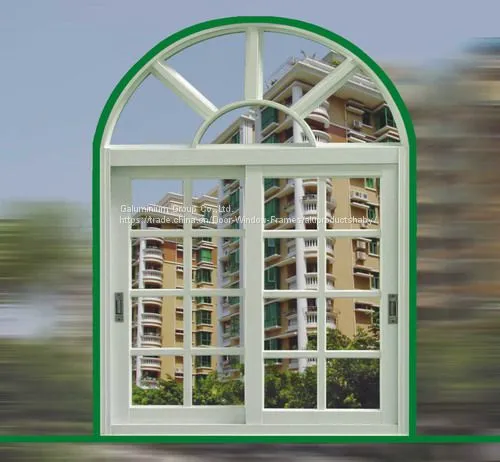 Horizontal Grilled Aluminium Sliding Windows Fireproof Push - Pull Window For Room photo-4