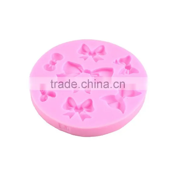 Chocolate Fondant DIY Baking Tool Mold Silicone Cake Mold Decorated 8 Hole Mini Bow 1688 Agent photo-3