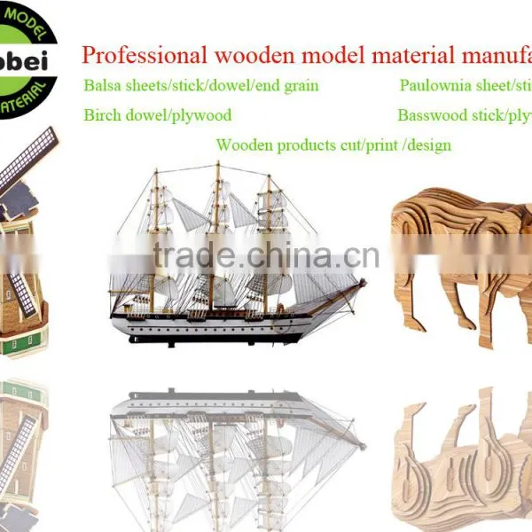 China ShangHai Factory Custom Wood DIY Models Ice Cream Stick for Models photo-3