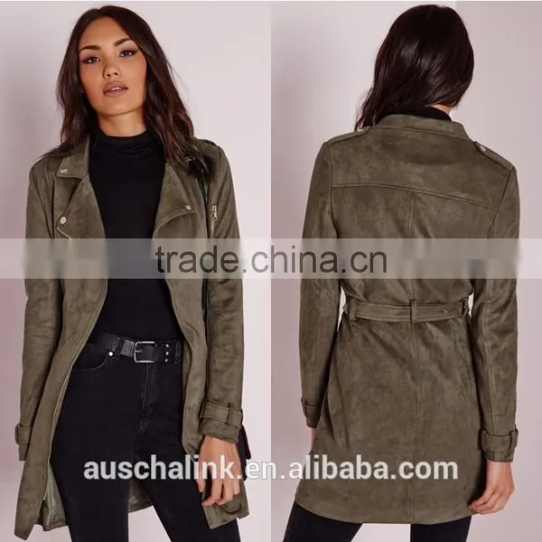 Best Selling Girls Faux Suede Biker Jacket Low Price photo-6