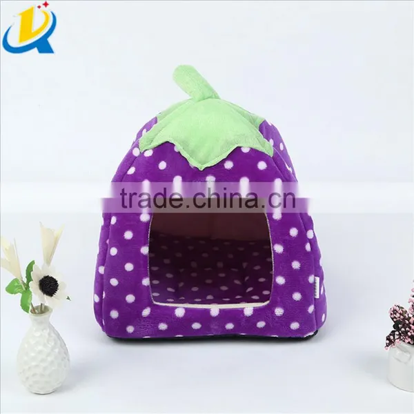 New Design Strawberry Shaped Cheap Good Quality Soft Dog Bed Wholesale photo-2