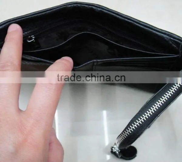 Fashion Hot Popular Black Genuine Leather Men Notecase photo-2