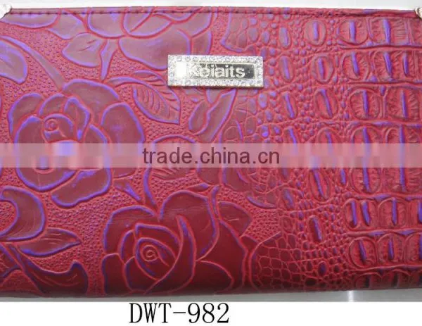 New Hot Lady pu Leather Croco Rose Hot Wallet photo-2