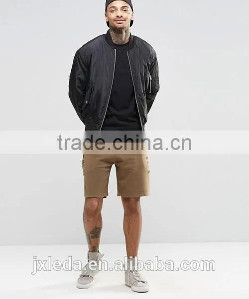 2016 Longline Short Sleeves Plain Crewneck Slim Fit Muscle t Shirt Wholesale photo-4
