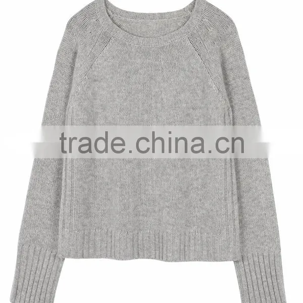Grey Ladies Sweater Designs Pictures Sweater Women Fashionable Knitwear 2016 photo-4